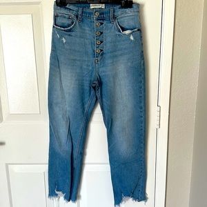 Abercrombie & Fitch ultra- high rise ankle straight